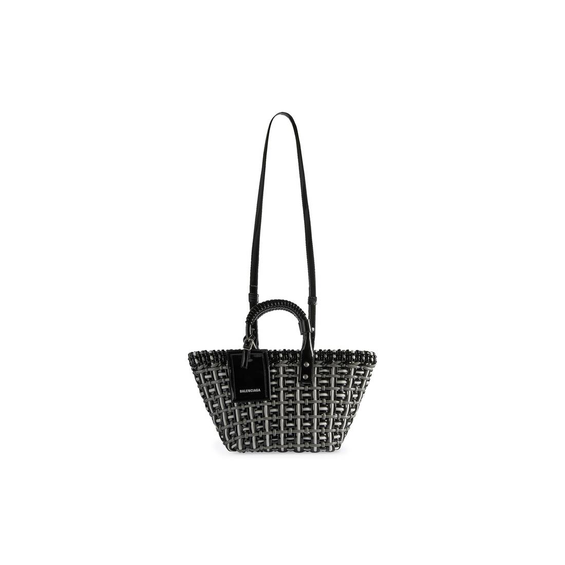 Women's Bistro Xs Basket With Strap in Black | Balenciaga AU
