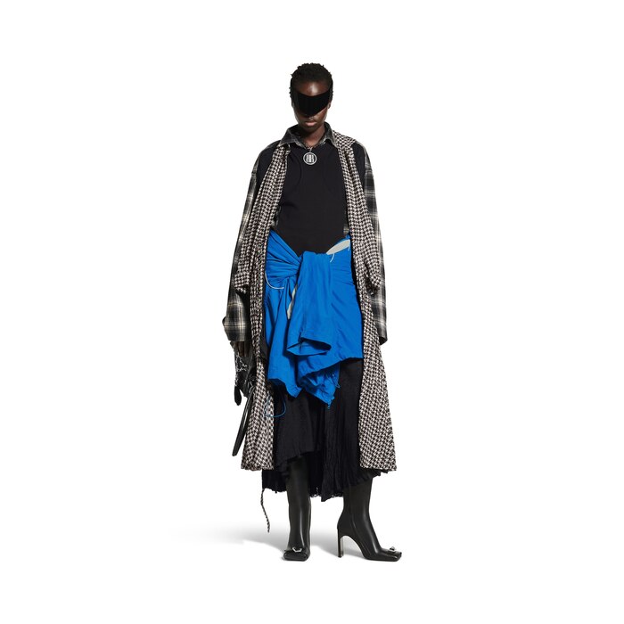 pleated dress stola 