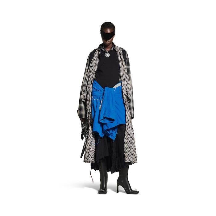 kleid-stola mit falten