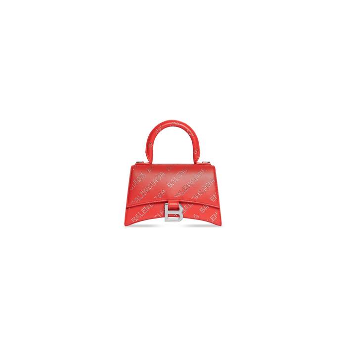hourglass xs handbag with rhinestones 