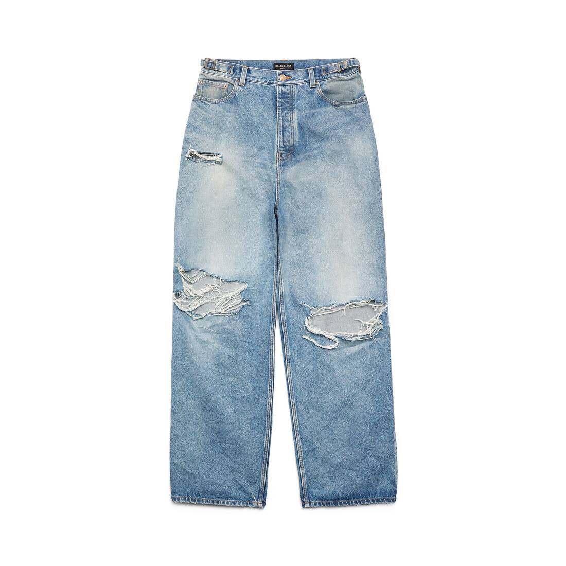BALENCIAGA X ADIDAS Baggy Jeans in Blue for Men