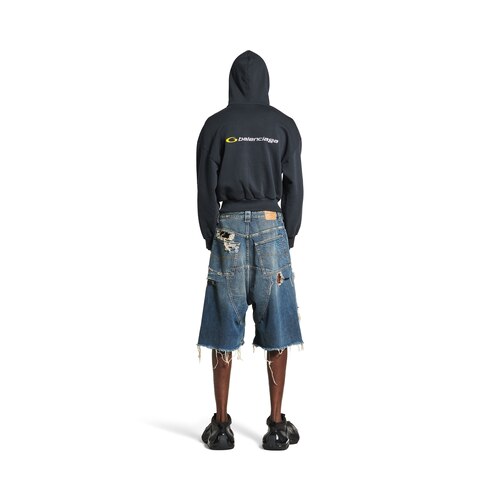 distressed baggy shorts