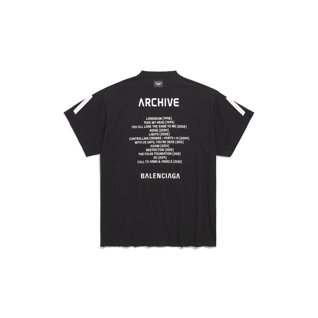 Balenciaga Music | Archive Series Connected T-shirt Oversized in Black/white
