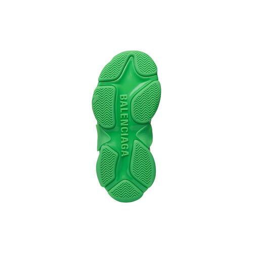 Kids - Triple S Sneaker in Green | Balenciaga US