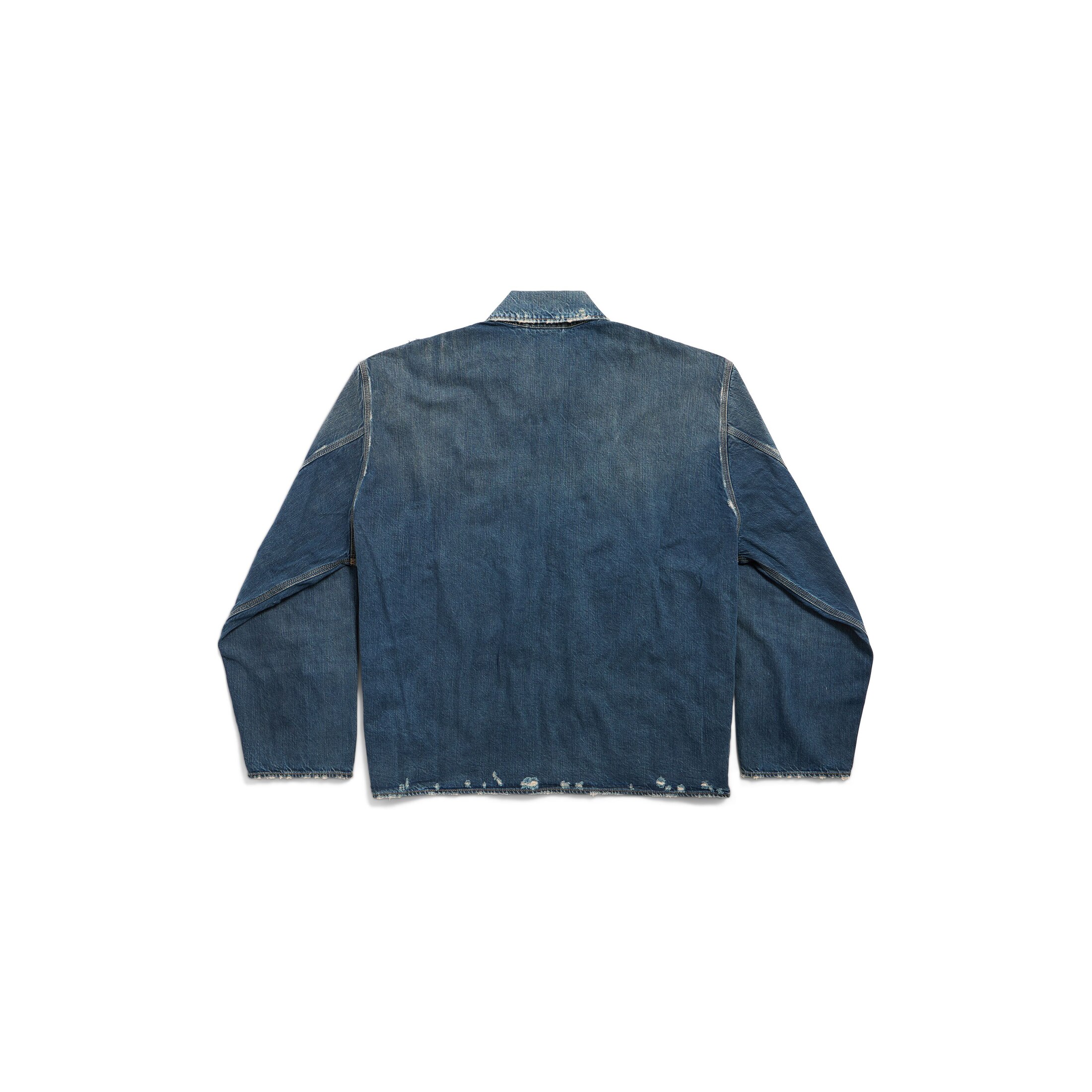 zip-up denim jacket