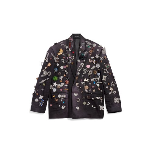 brooches tailored jacket