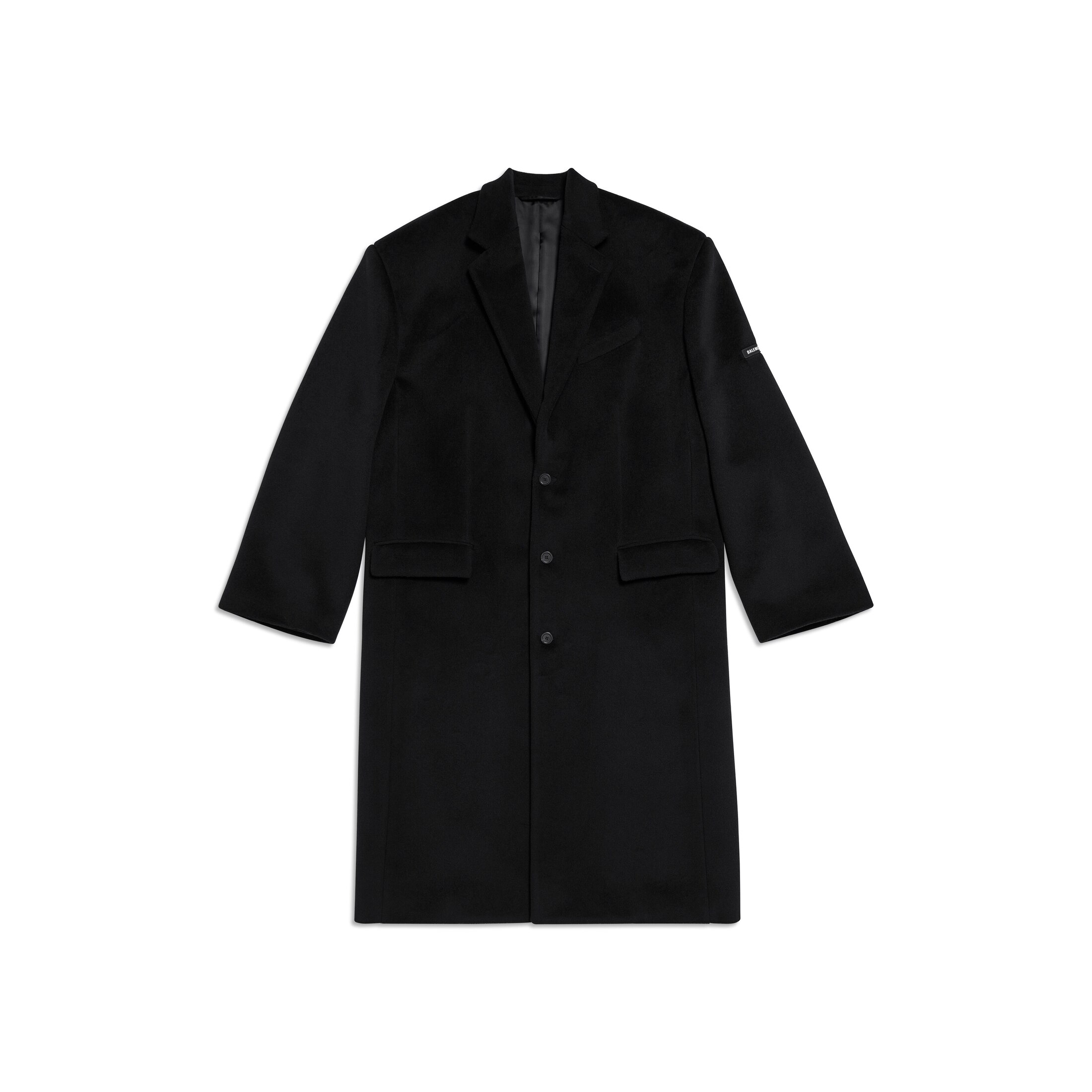 Balenciaga Manteau Skater Tailored - Noir - Unisexe - 3 - Laine Vierge