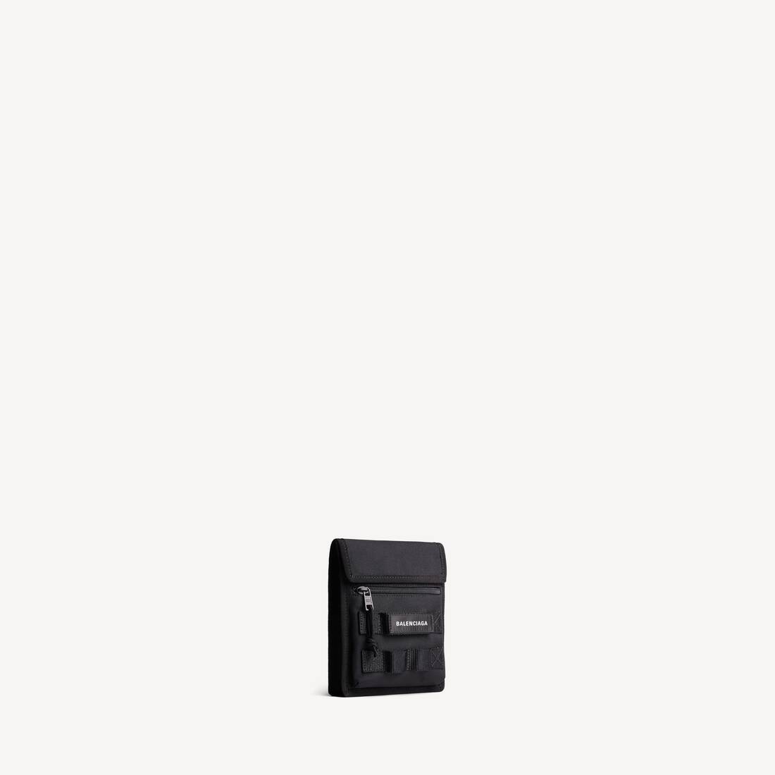 발렌시아가 남성 블랙 스트랩이 있는 아미 스몰 파우치 7816642BKPI1000