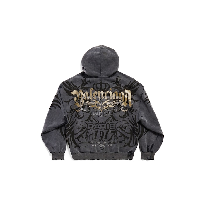 hoodie tacky gold de zíper regular fit