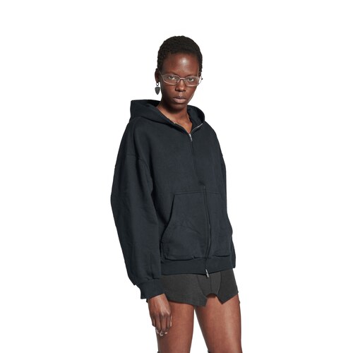 flipped uni zip-up hoodie regular fit