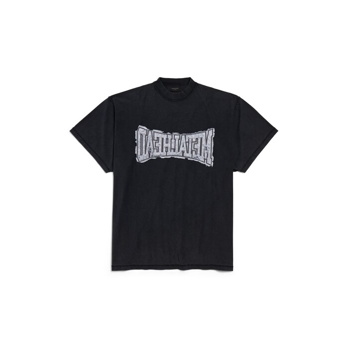 metalhead inside out oversized t-shirt