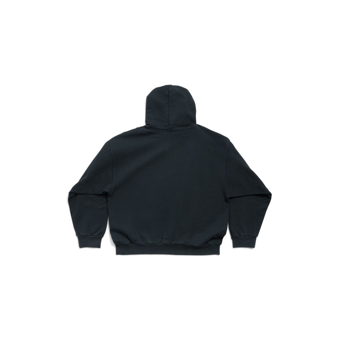 Airport Tag Hoodie Medium Fit in Faded Black