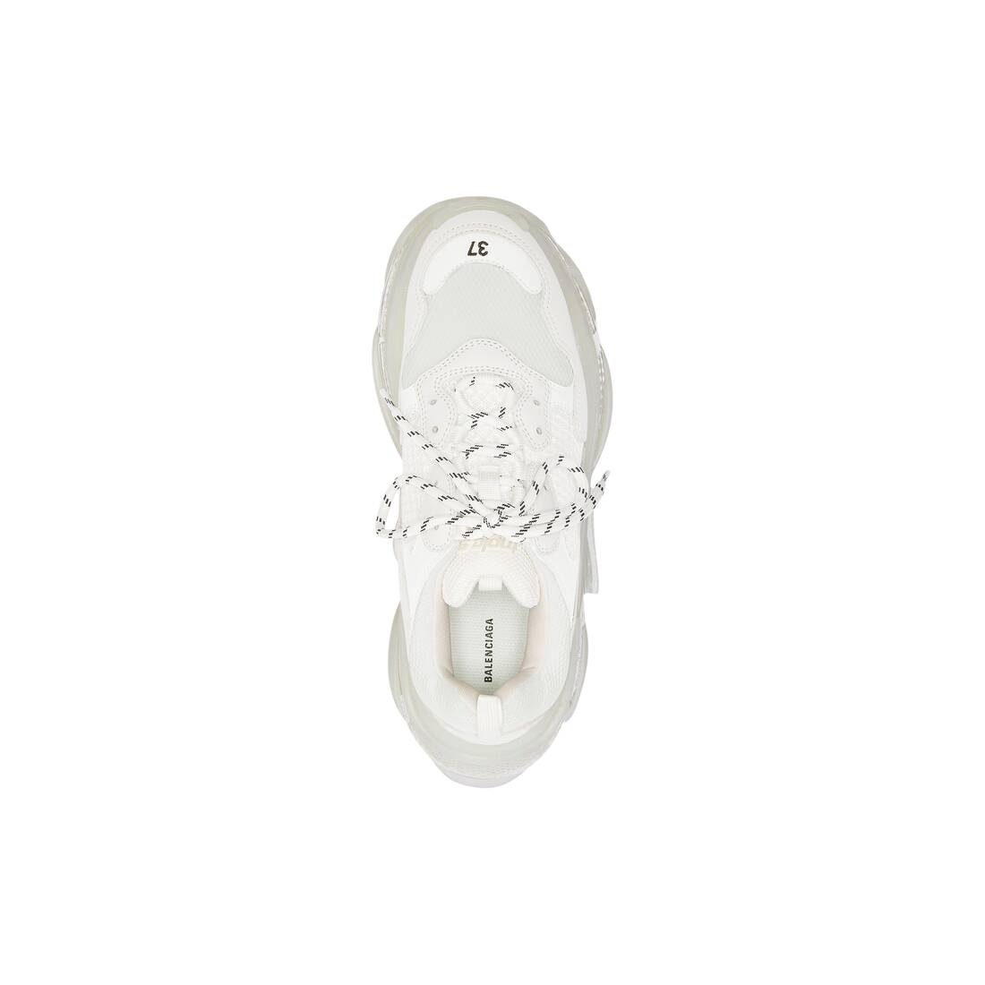 Women's Triple S Sneaker Clear Sole in White