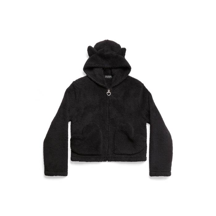 softwear heart zip-up hoodie small fit