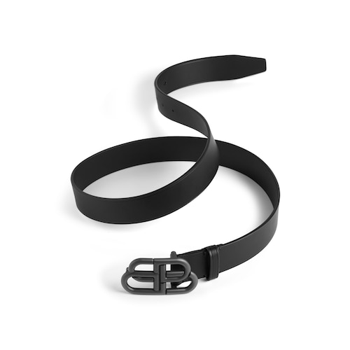 Bb Large Belt in Black | Balenciaga US