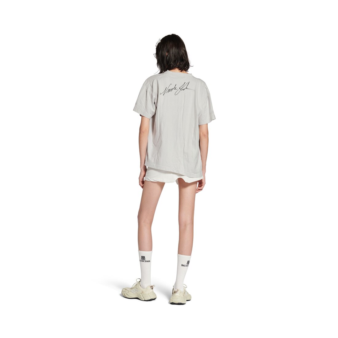 Nicole Boxy T-shirt in White | Balenciaga US Nicole Boxy T-shirt in White | Balenciaga US