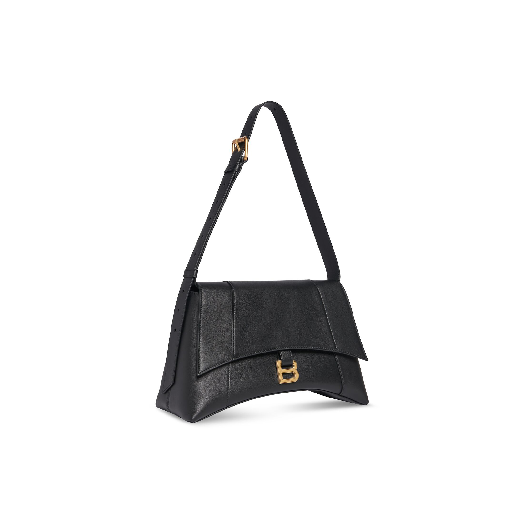 Women's Downtown Medium Shoulder Bag in Black Balenciaga CA