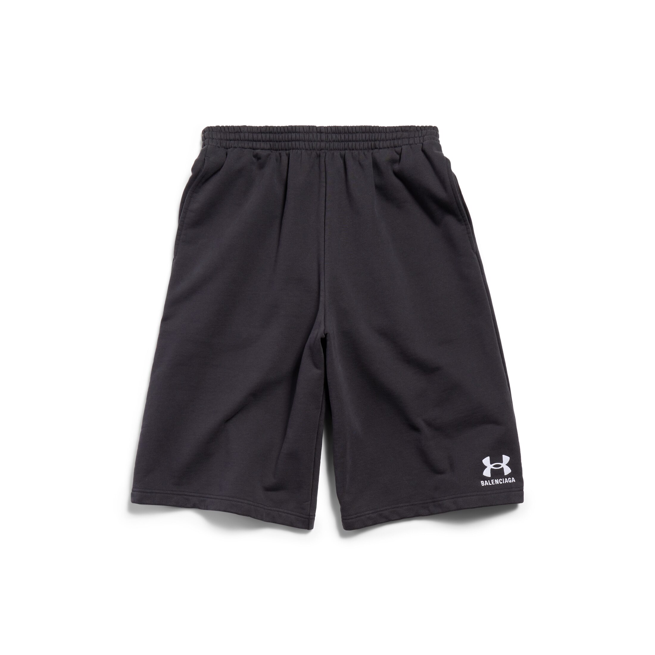 Balenciaga Under Armour Large Shorts - Black - Unisex - S - Main Material: 100% Cotton - Embroidery: 100% Polyester