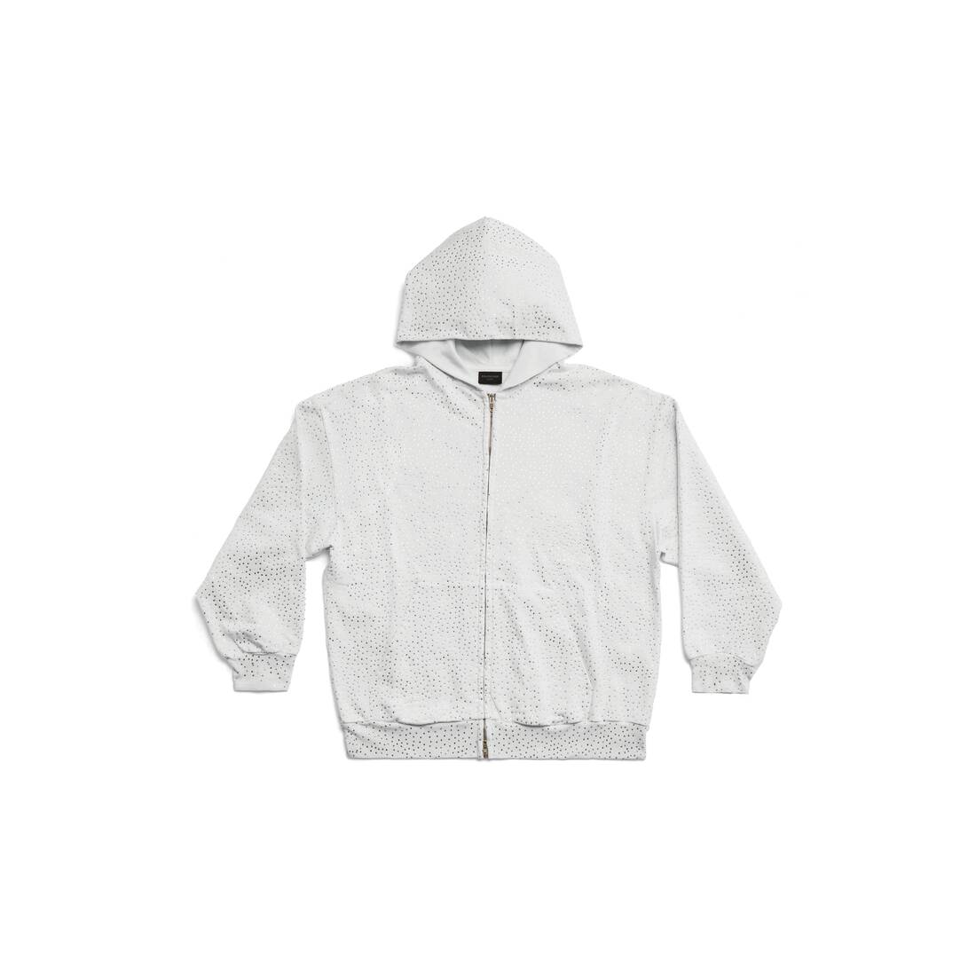 Zip-up Hoodie Small Fit in White