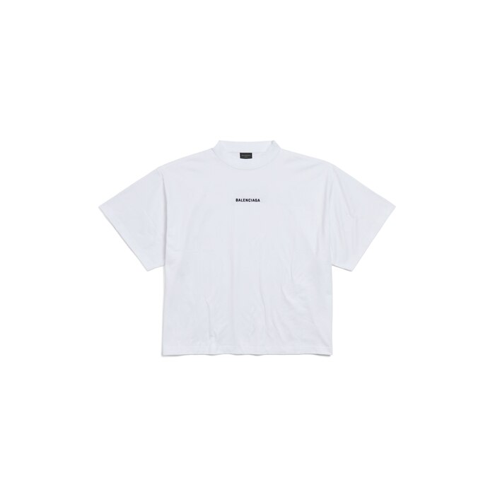 t-shirt cropped balenciaga back