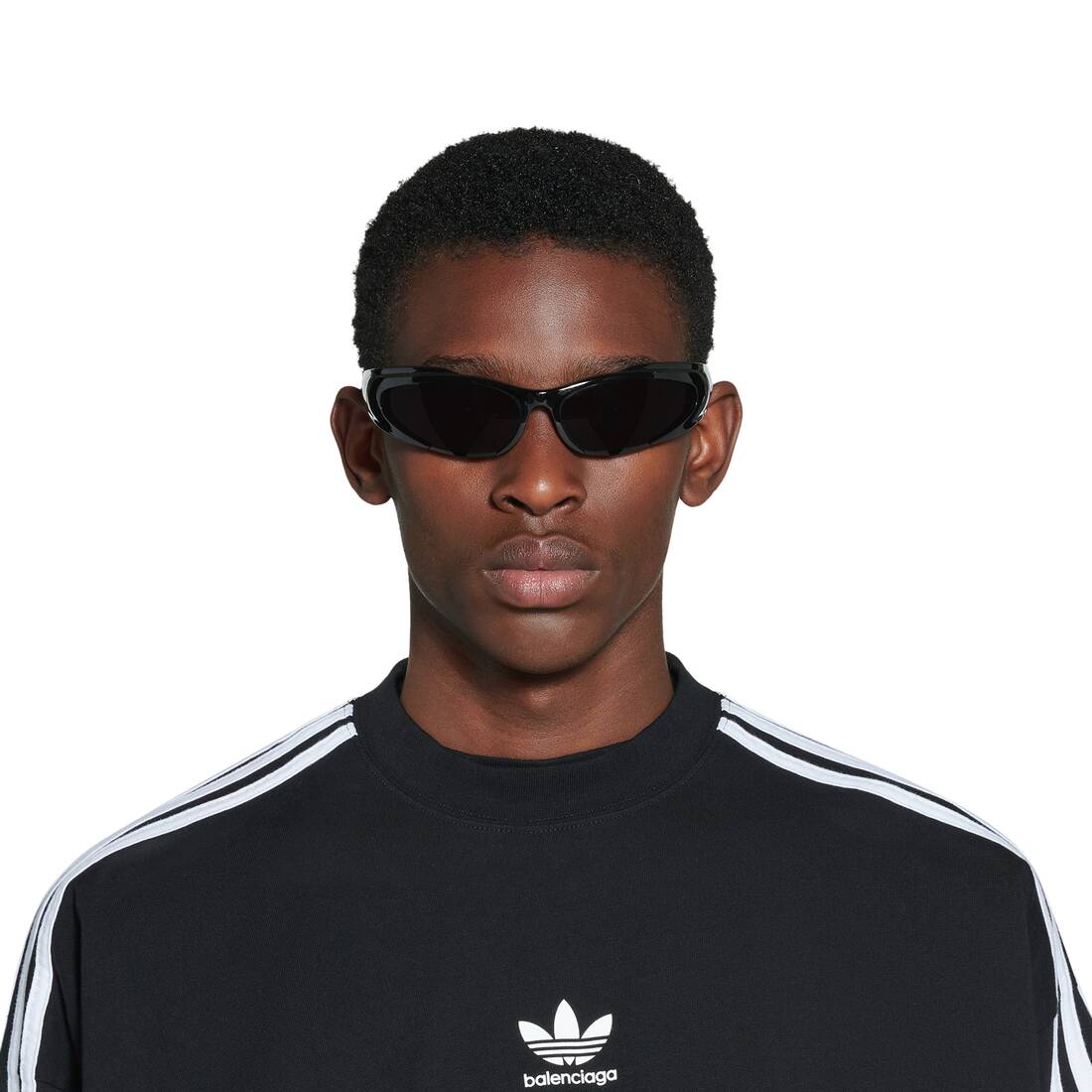 Reverse Xpander Rectangle Sunglasses in Black