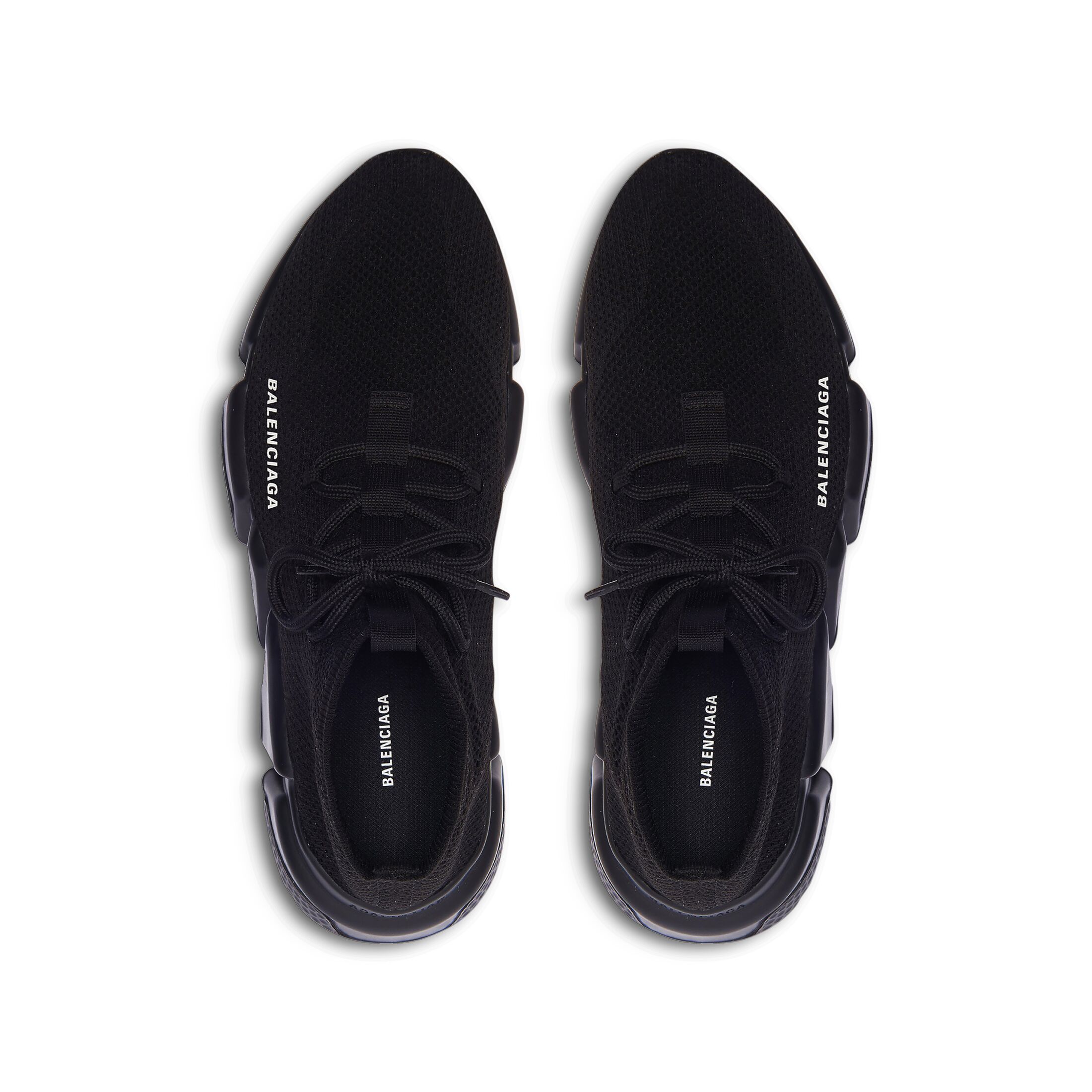 Men's Speed Lace-up Sneaker in Black | Balenciaga US