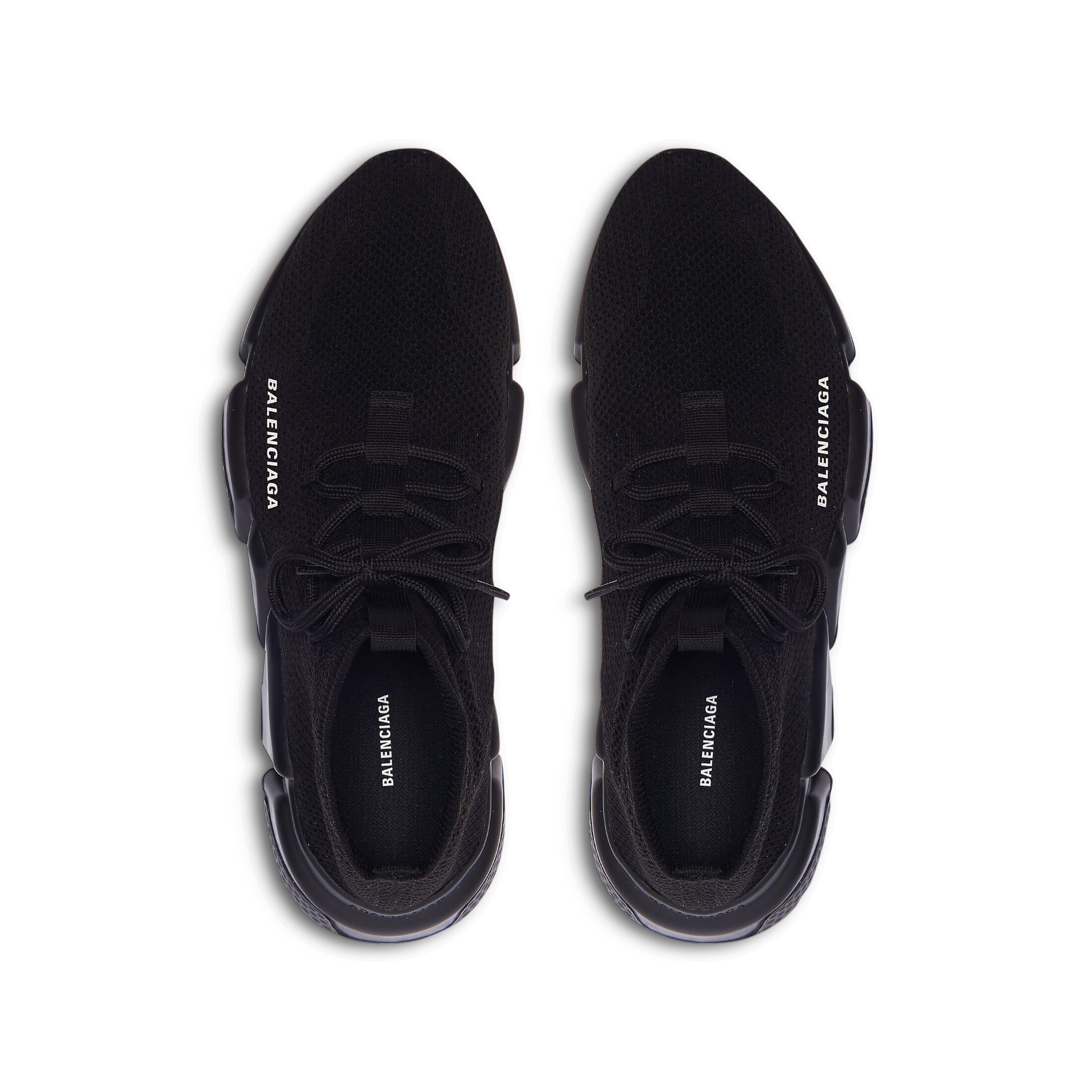 Men's Speed Lace-up Sneaker in Black | Balenciaga US