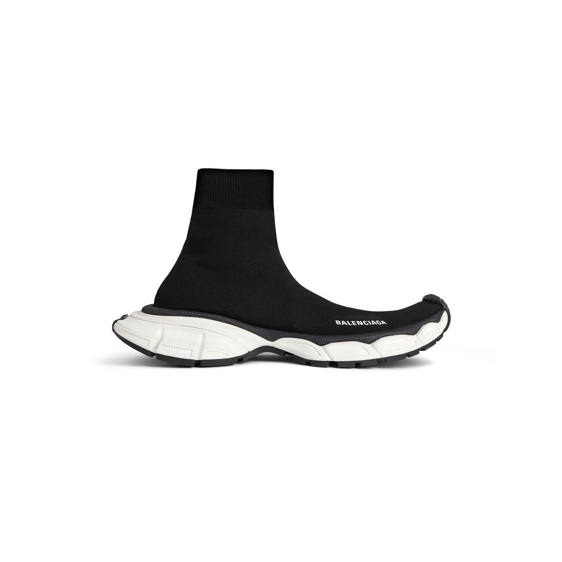 Balenciaga Men's 3XL Sock Recycled Knit Sneakers - Black - Size 13