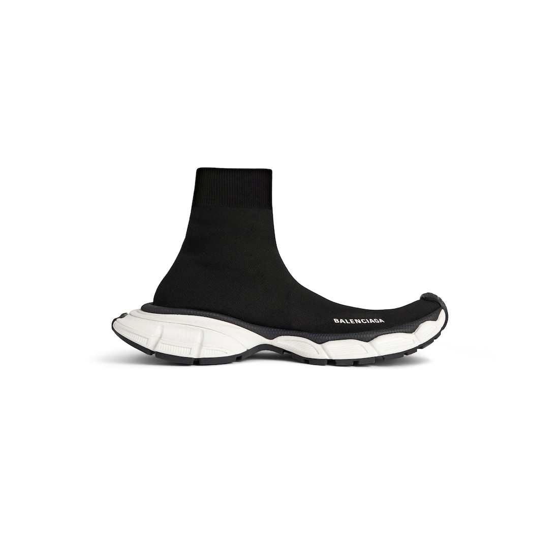 Men's 3xl Sock Recycled Knit Sneaker in Black