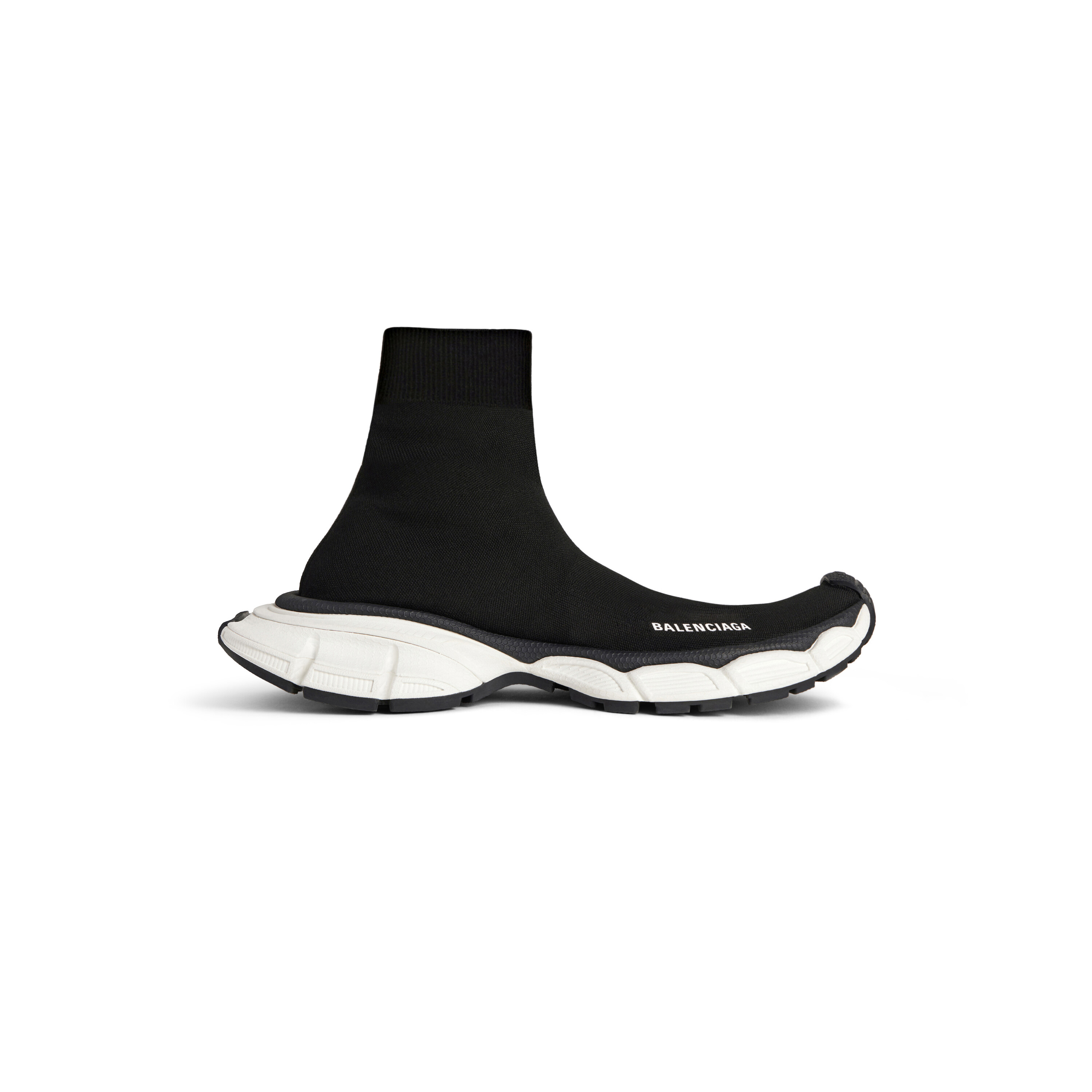 Balenciaga Black Speed Trainer Stretch lady Slip On Sock Sneakers Size 45  -13 US