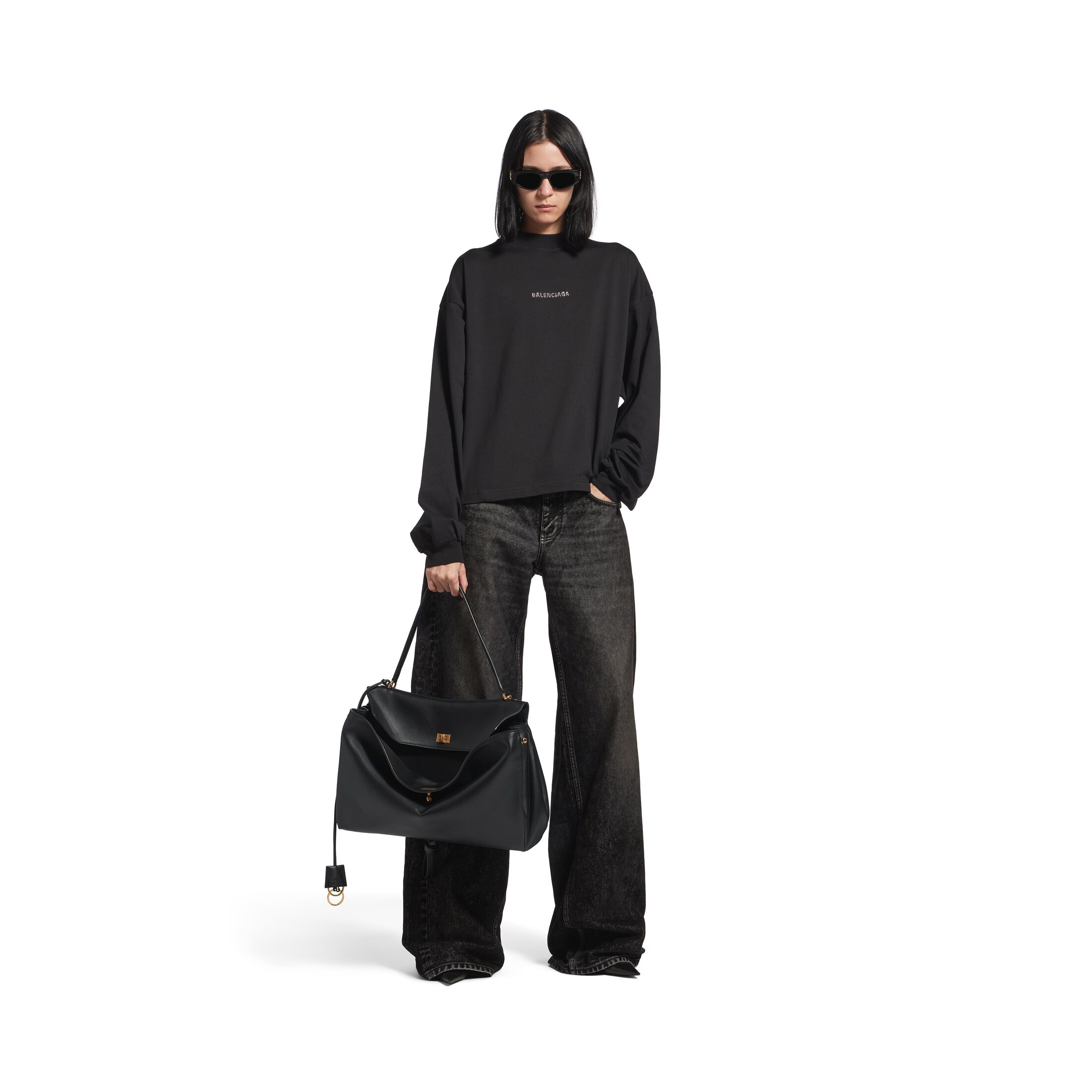 Women's Rodeo Large Handbag in Black Balenciaga® CA