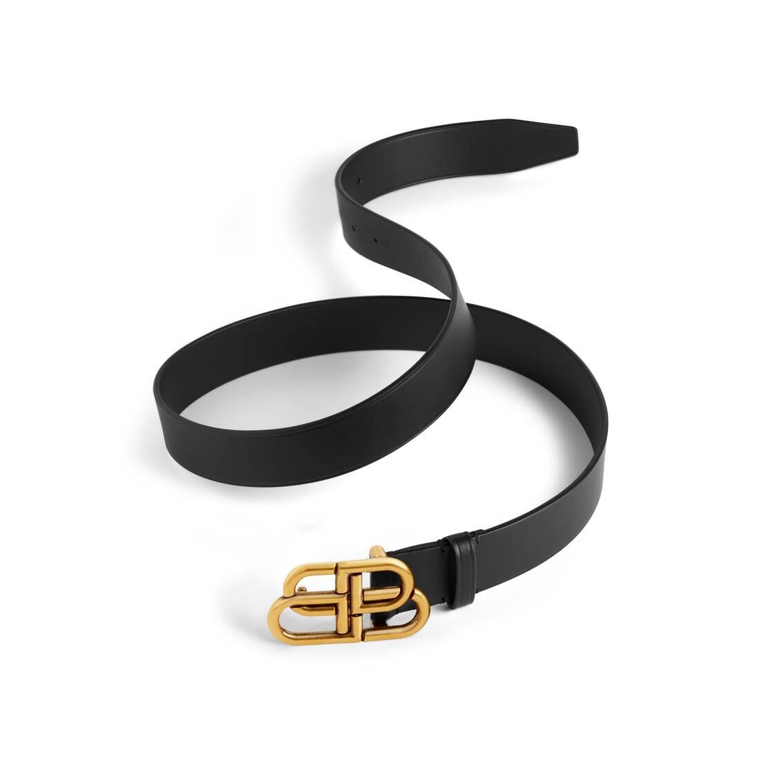 Women's Bb Thin Belt in Black | Balenciaga US