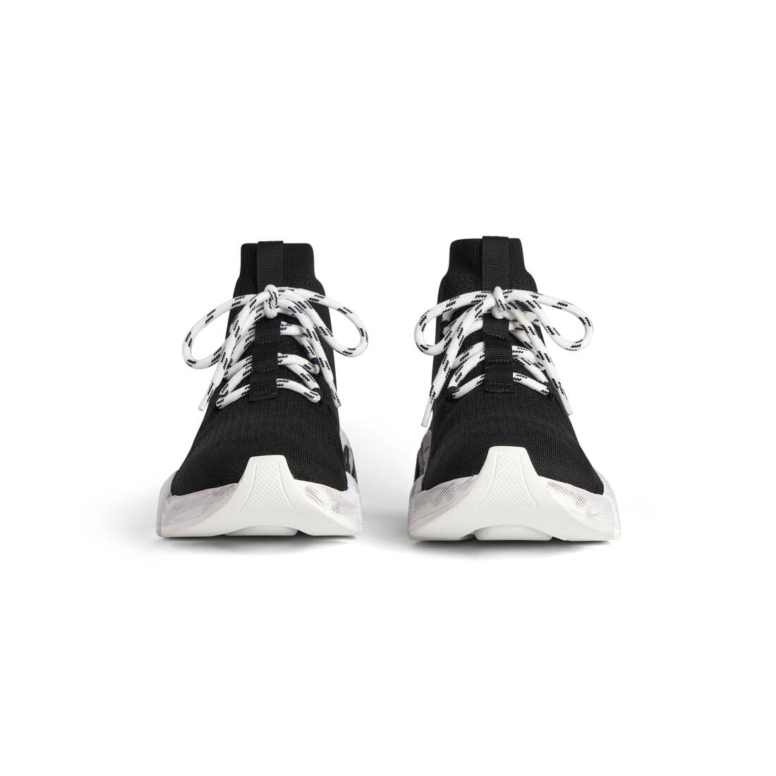 Men's Speed 2.0 Lace-up Graffiti Recycled Knit Trainers in Black 