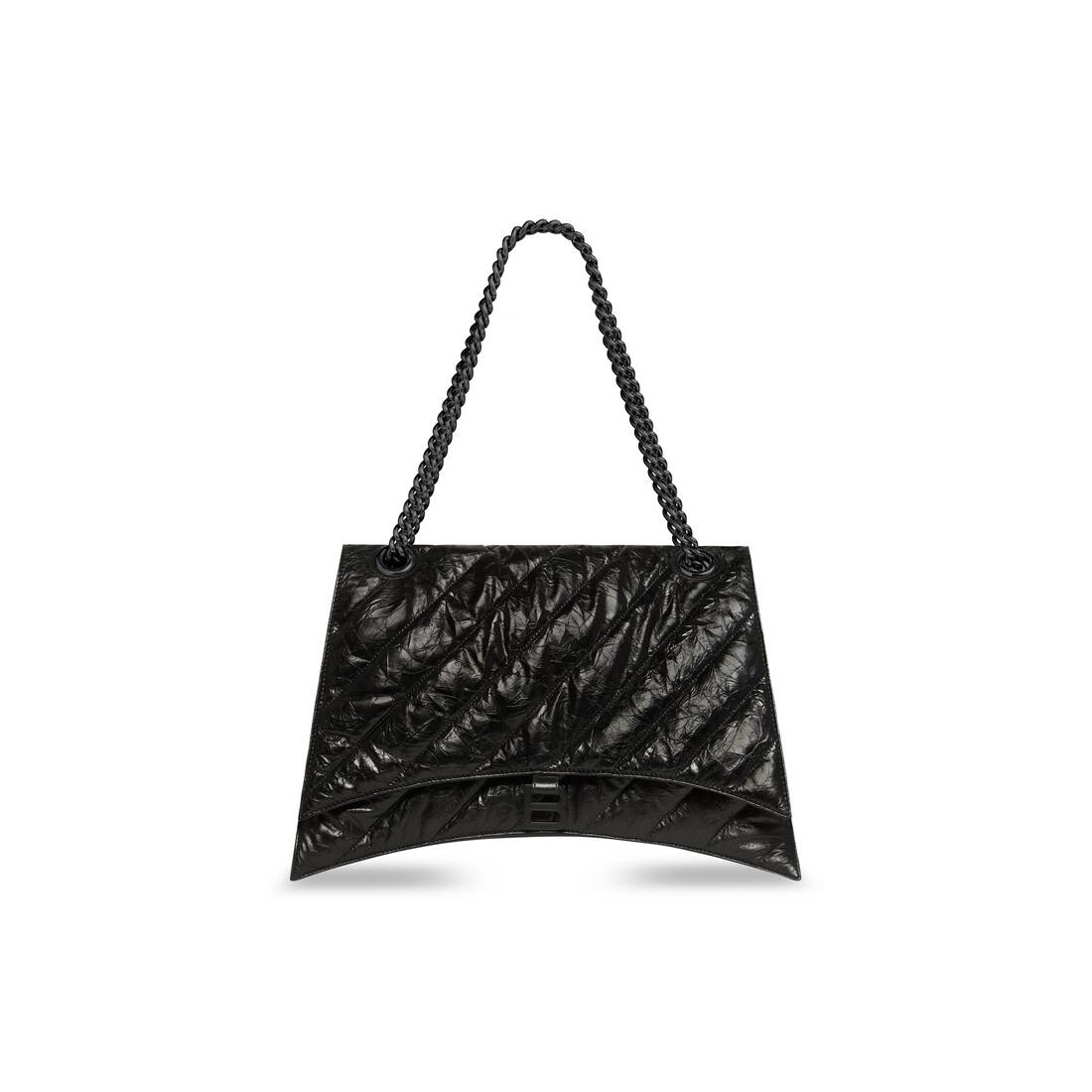 Balenciaga Women's Crush Large Chain Bag Quilted - Black