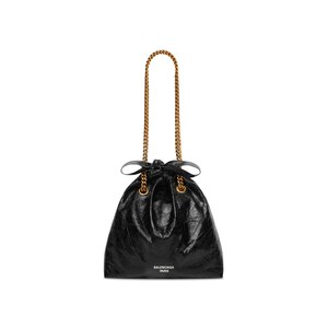 Women's Crush Small Tote Bag in Black | Balenciaga US