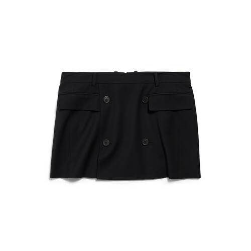 tailored mini skirt