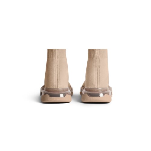 speed 2.0 full clear sole recycled knit sneaker