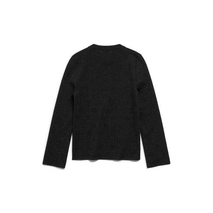 bb allover cropped sweater