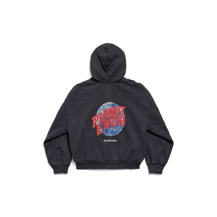 planet earth zip-up hoodie regular fit