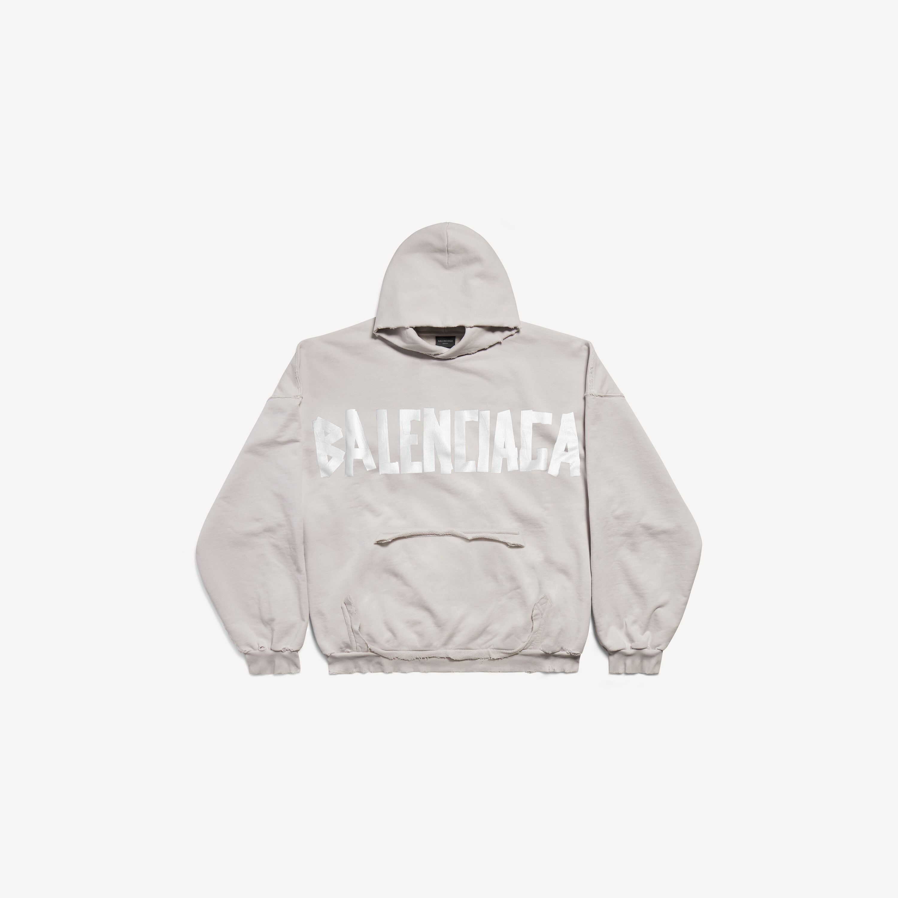 Hoodie New Tape Type Oversized em Off-white | Balenciaga BR