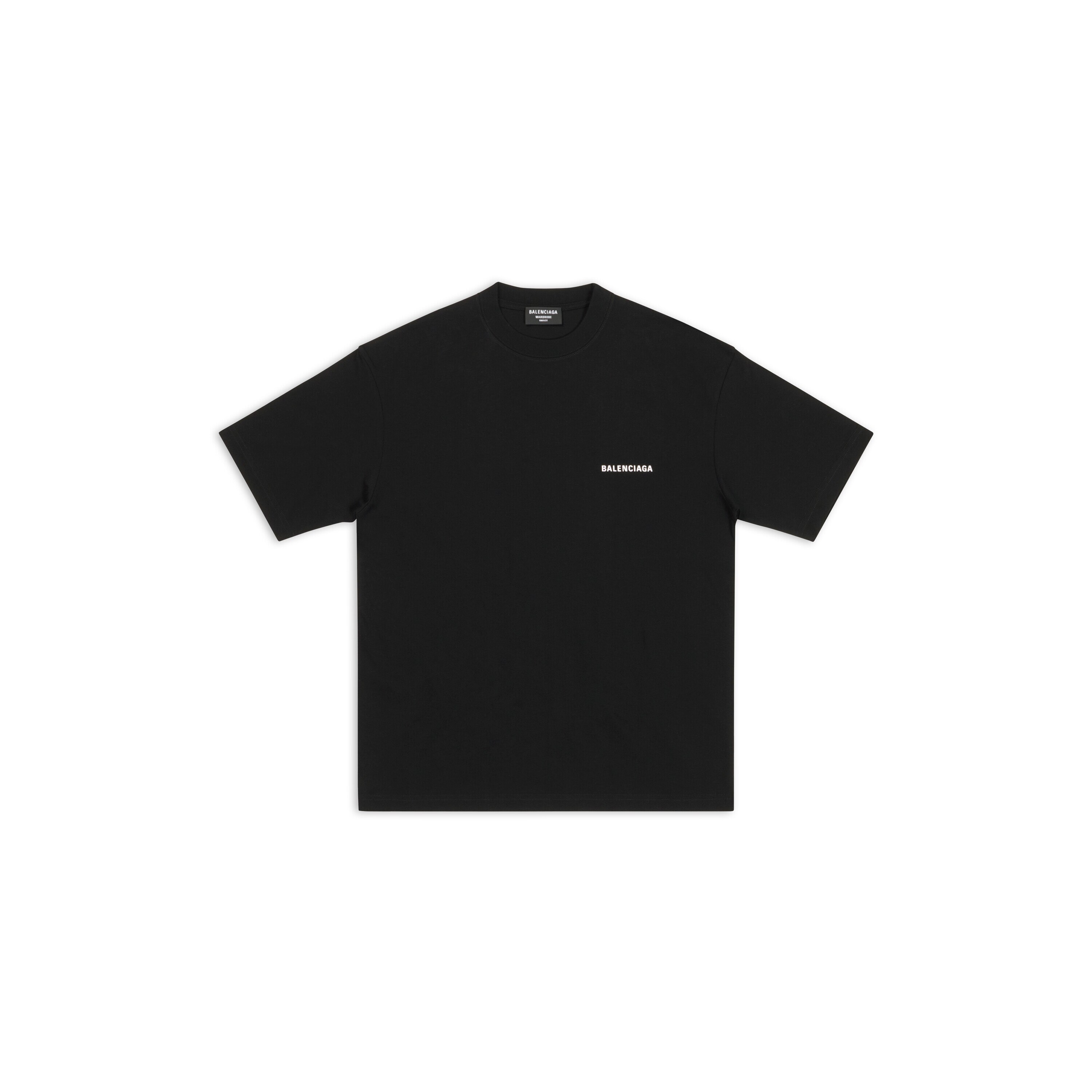 ブラック の メンズ Logo ミディアムフィット Tシャツ | Balenciaga JP