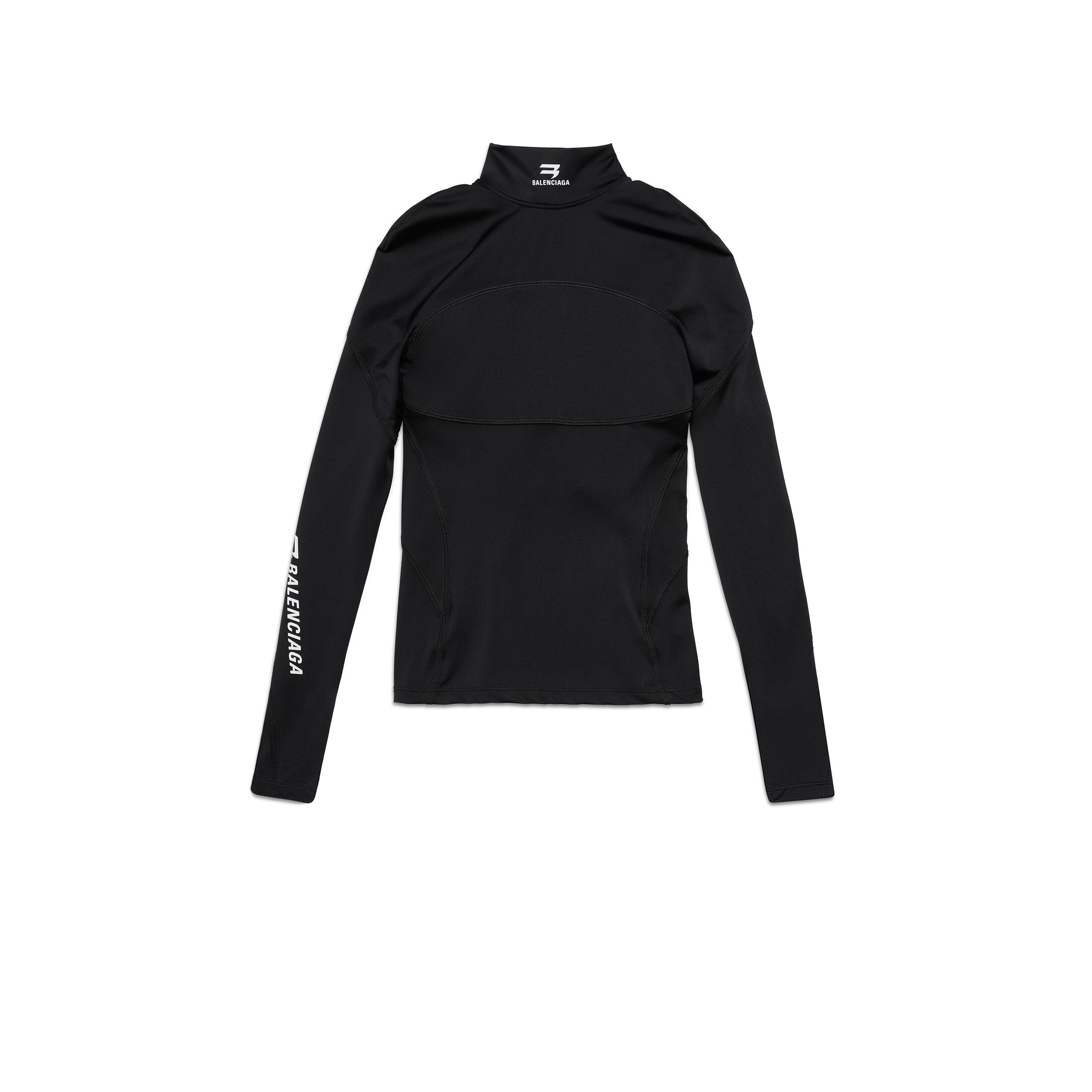 Balenciaga Sporty B Activewear Top - Schwarz - Damen - 40 - Polyamid & Elasthan