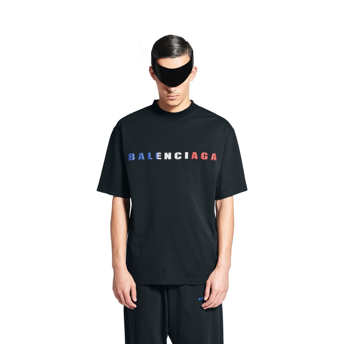 International T-shirt Medium Fit in Faded Black | Balenciaga US