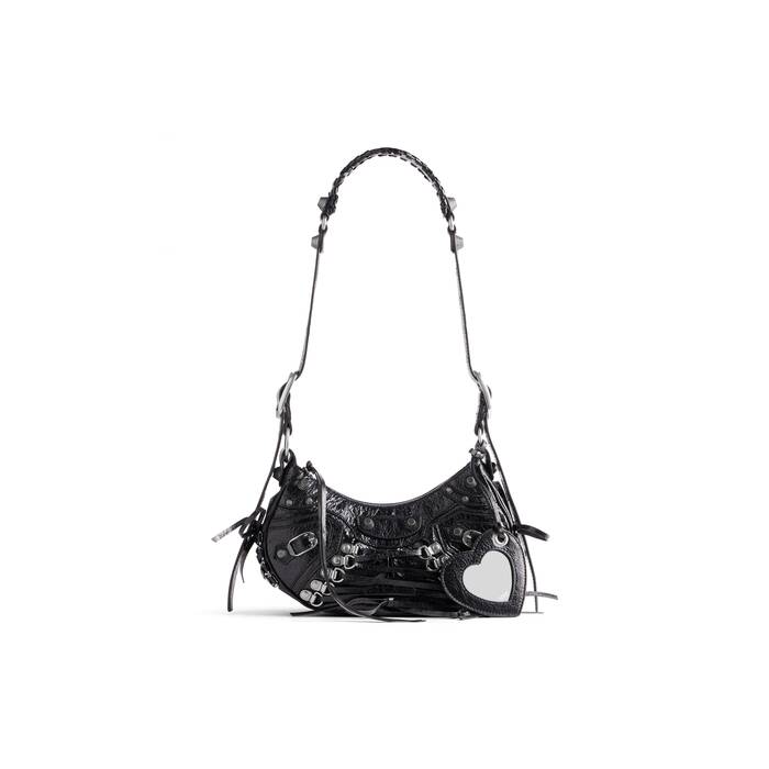 Women's Le Cagole Xs Shoulder Bag Crocodile Embossed With 