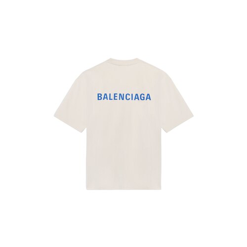 balenciaga logo medium fit t shirt