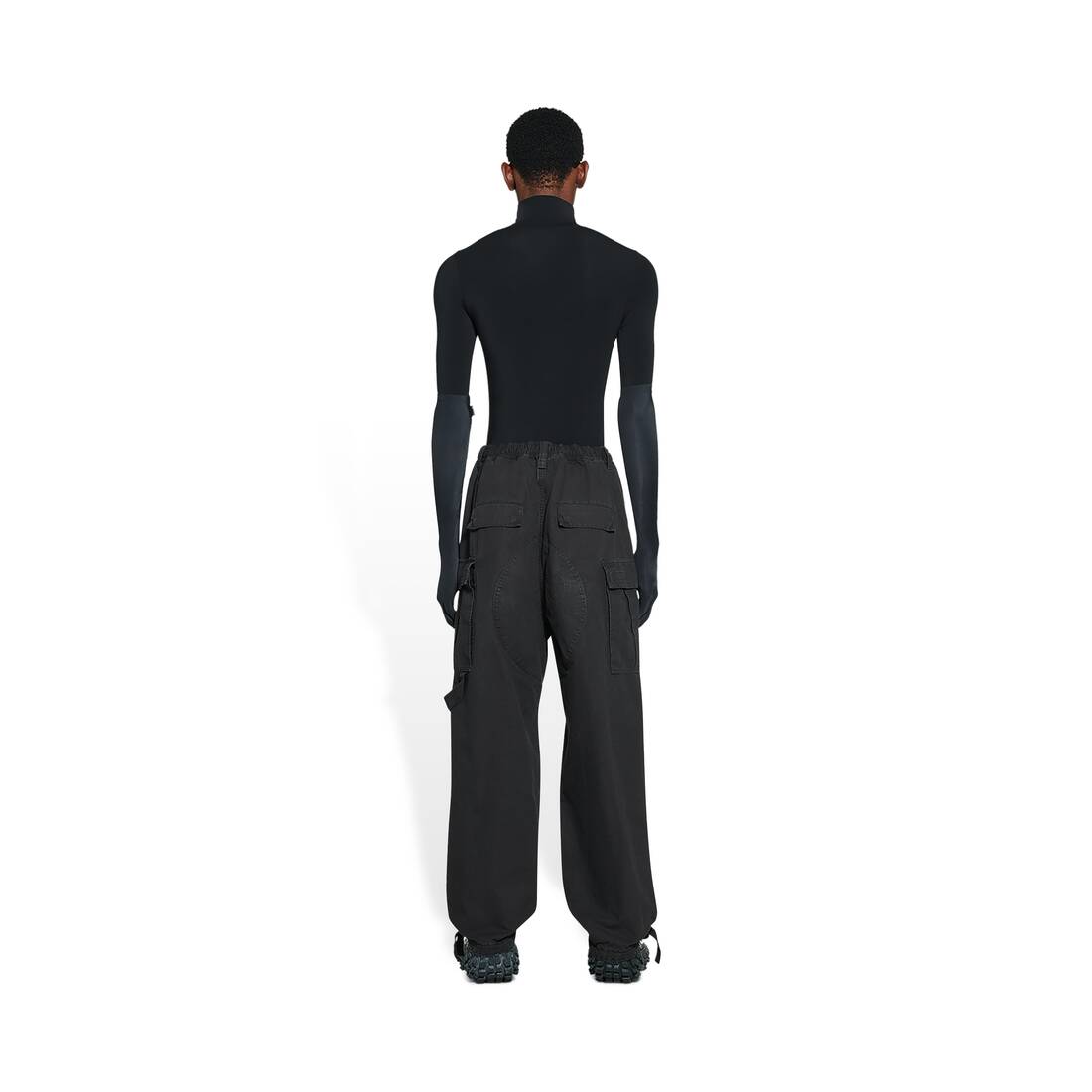 Men's Cargo Pants BLACK - VICKYROUXA