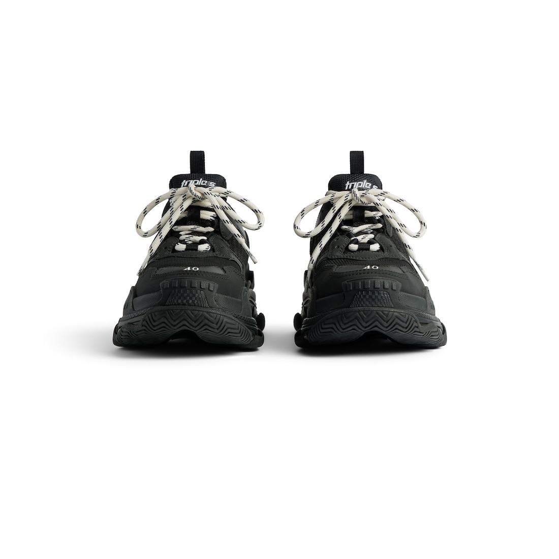 Balenciaga Black & White Track Sneakers