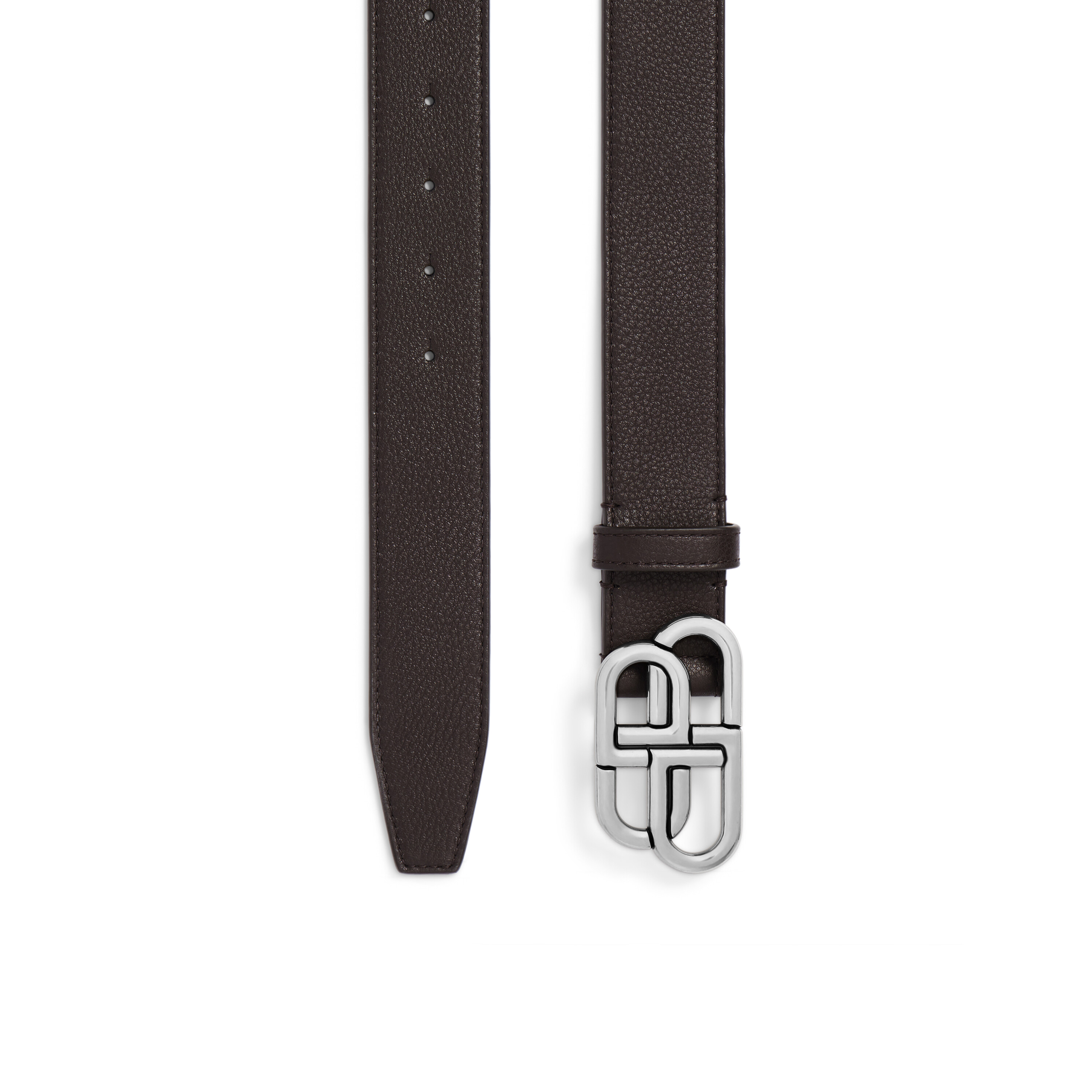 BALENCIAGA ホワイト ベルト Women's Bb Thin Belt in Black | Balenciaga US