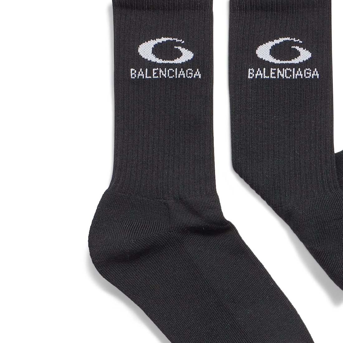 Balenciaga Men s Loop Sports Icon Socks Black