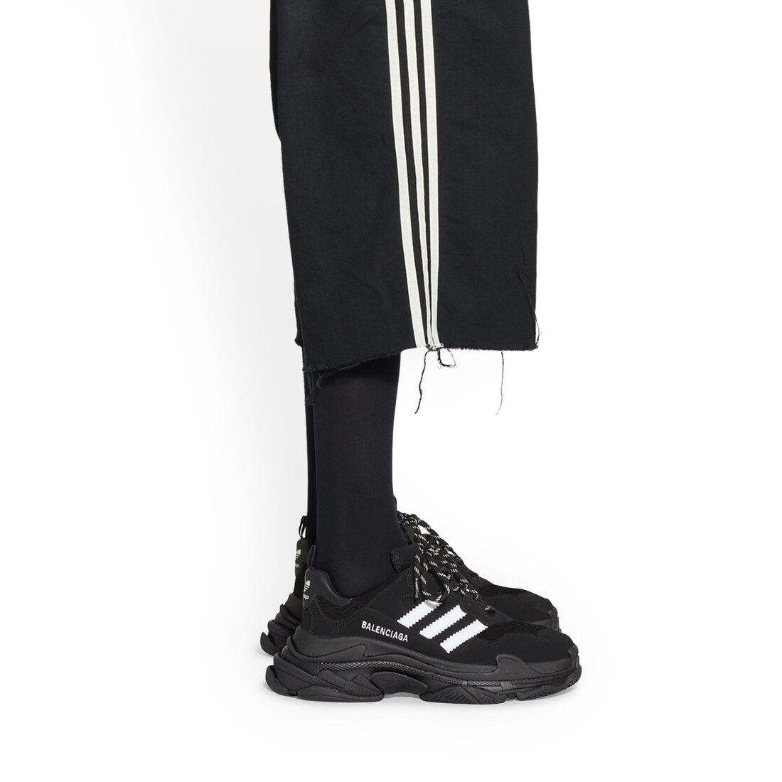 BALENCIAGA adidas トリプルS ブラック　42 新品